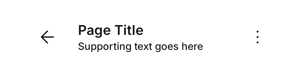 Type With Overflow rendered at Phone 360dp
